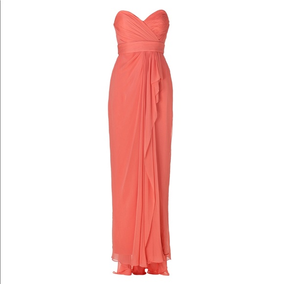Notte by Marchesa Strapless Silk Chiffon Gown - Picture 1 of 5